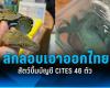 Mongolian man arrested Smuggling CITES listed animals out of the country: PPTVHD36